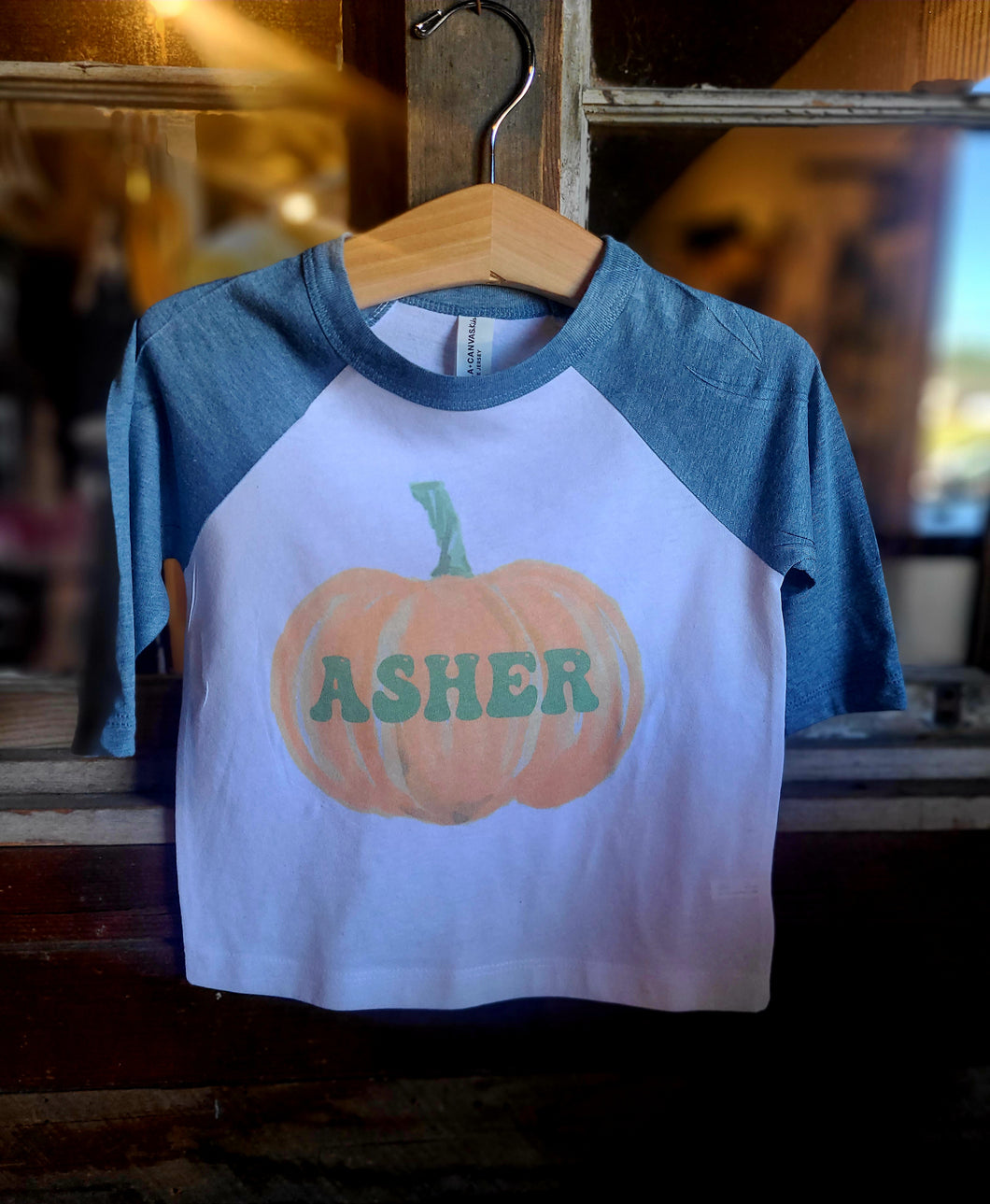 Custom watercolor pumpkin shirt