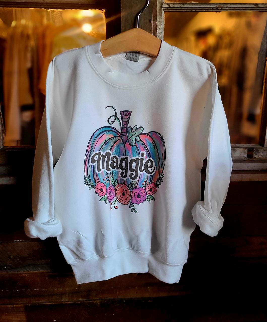 Custom watercolor pumpkin shirt