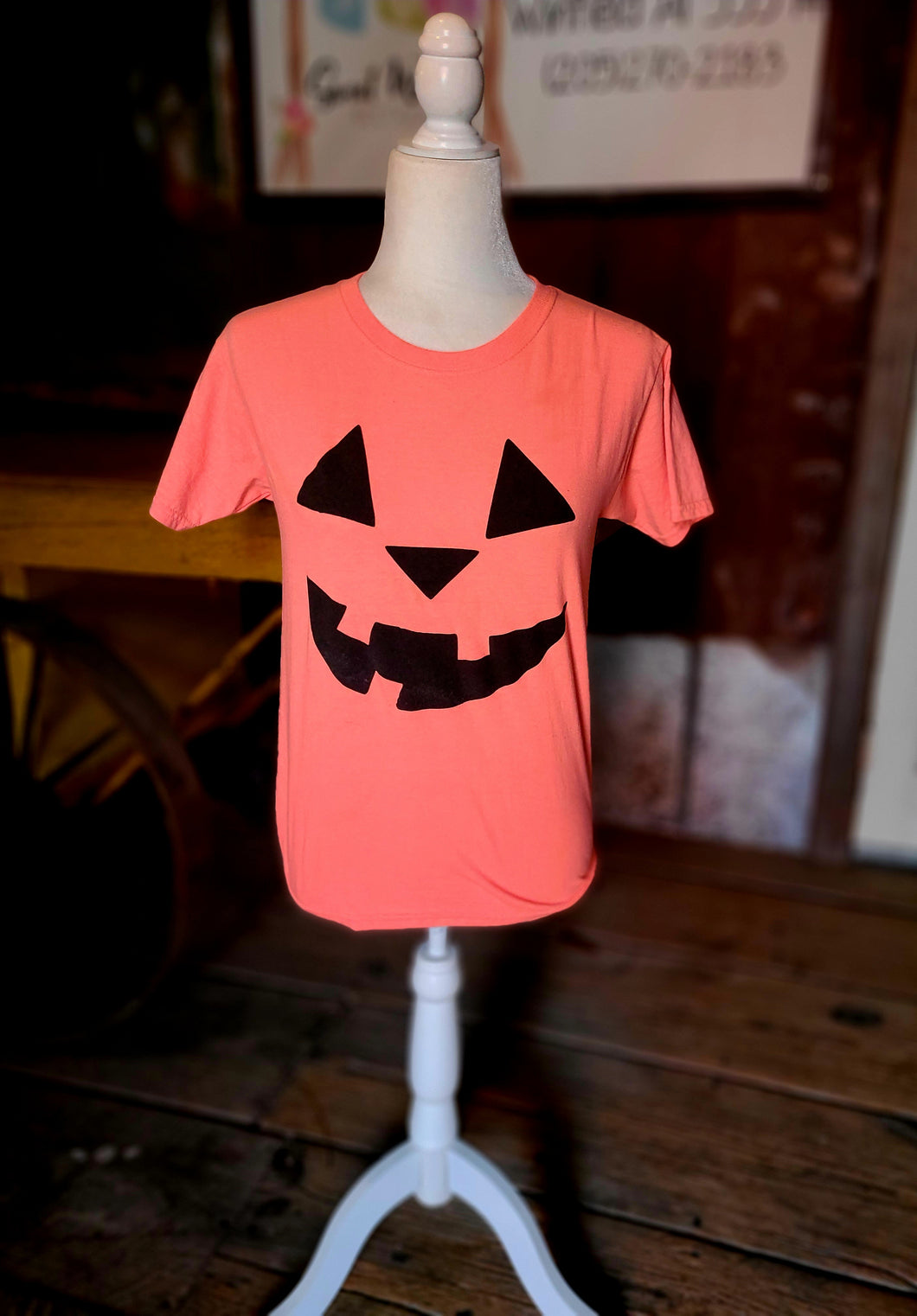 Pumpkin face shirt