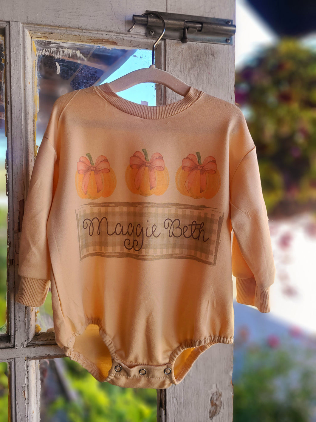 Custom romper-Thanksgiving bubble