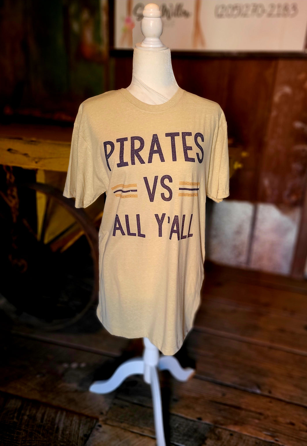 Pirates vs all yall-pirate mascot shirt