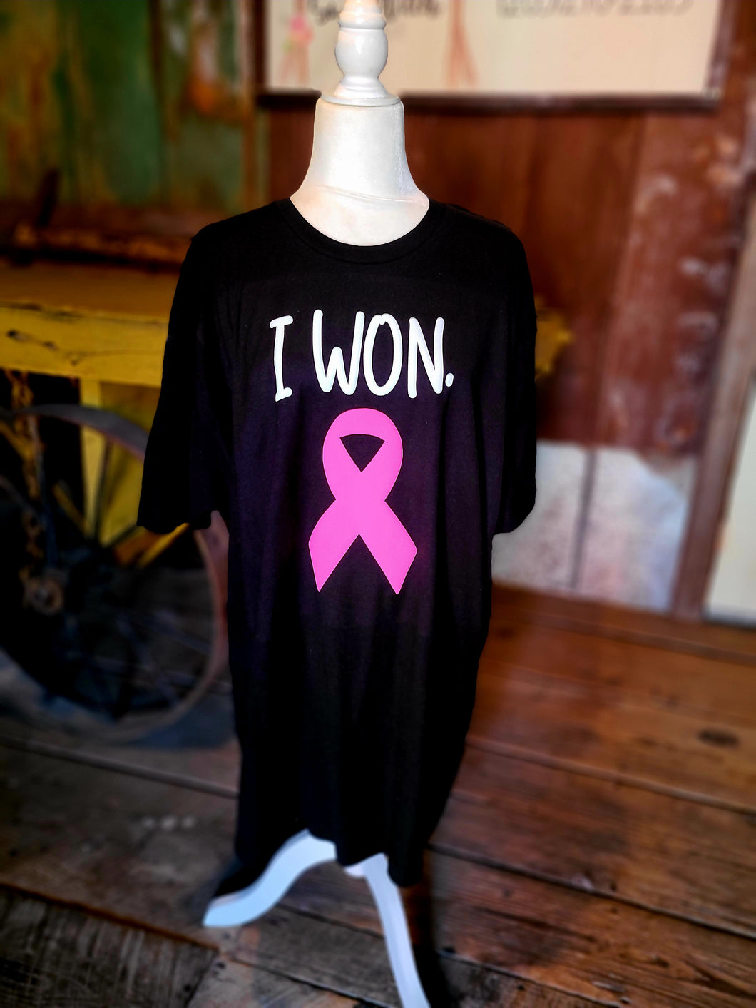 Breast cancer shirt- I won