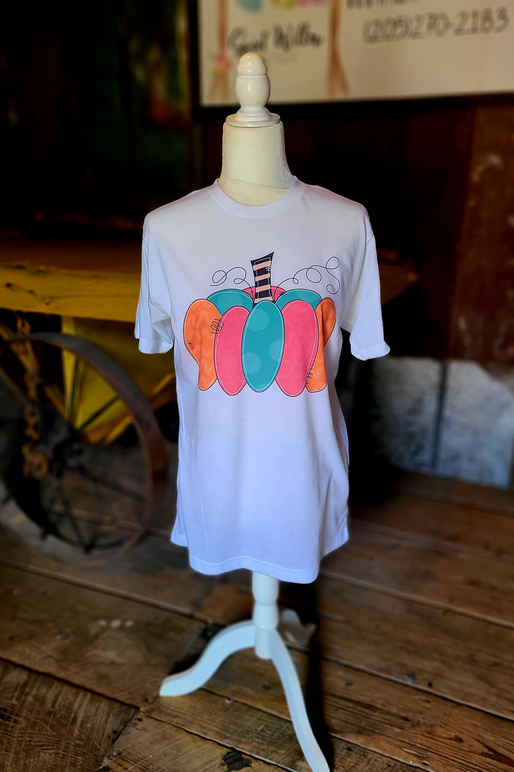 Watercolor pumpkin shirt