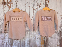 Load image into Gallery viewer, Monogrammed sweater- Infant toddler name sweatshirt
