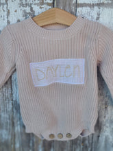 Load image into Gallery viewer, Monogrammed sweater- Infant toddler name sweatshirt
