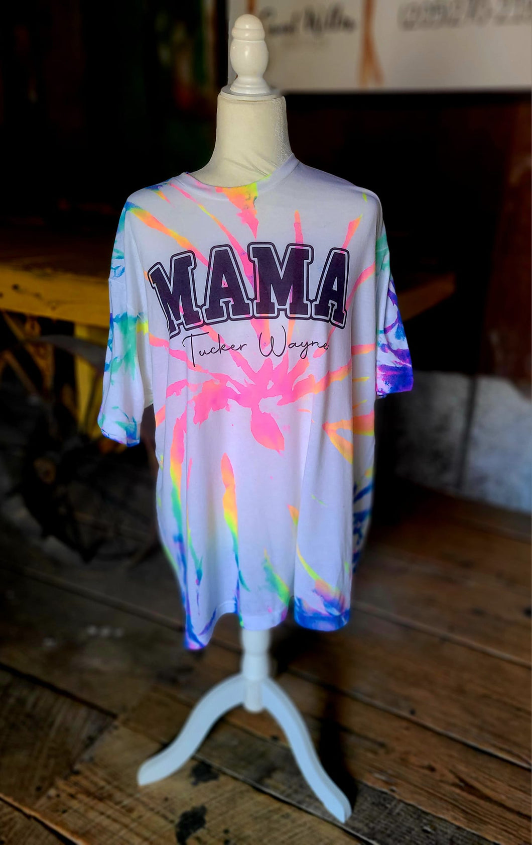 Mama tye dye shirt- Any name