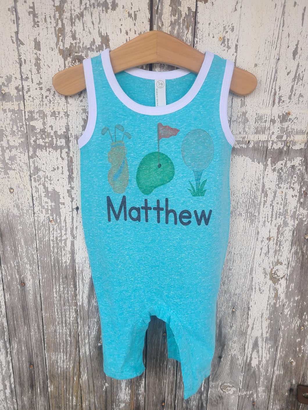 Boys Romper- Golf personalized Romper