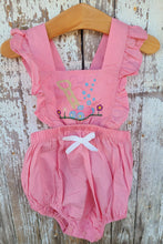 Load image into Gallery viewer, Monogram Pink Bubble Romper
