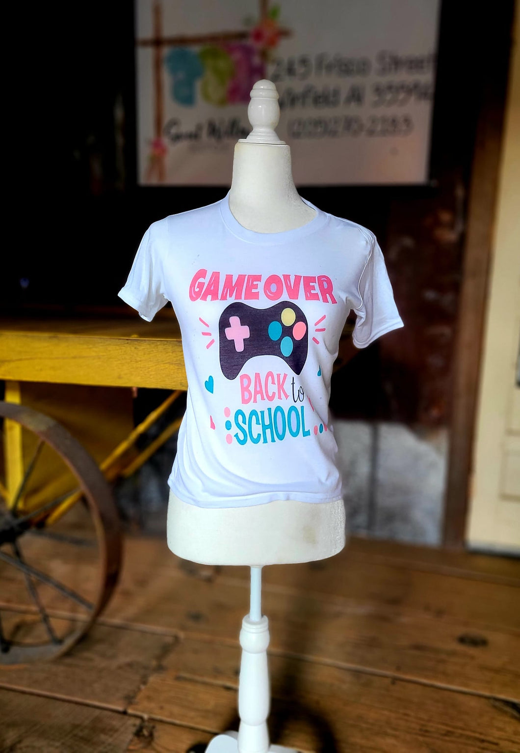 Back to school Shirt- Game over shirt