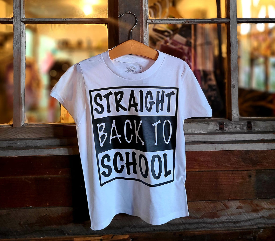 Back to school-Straight back to school shirt